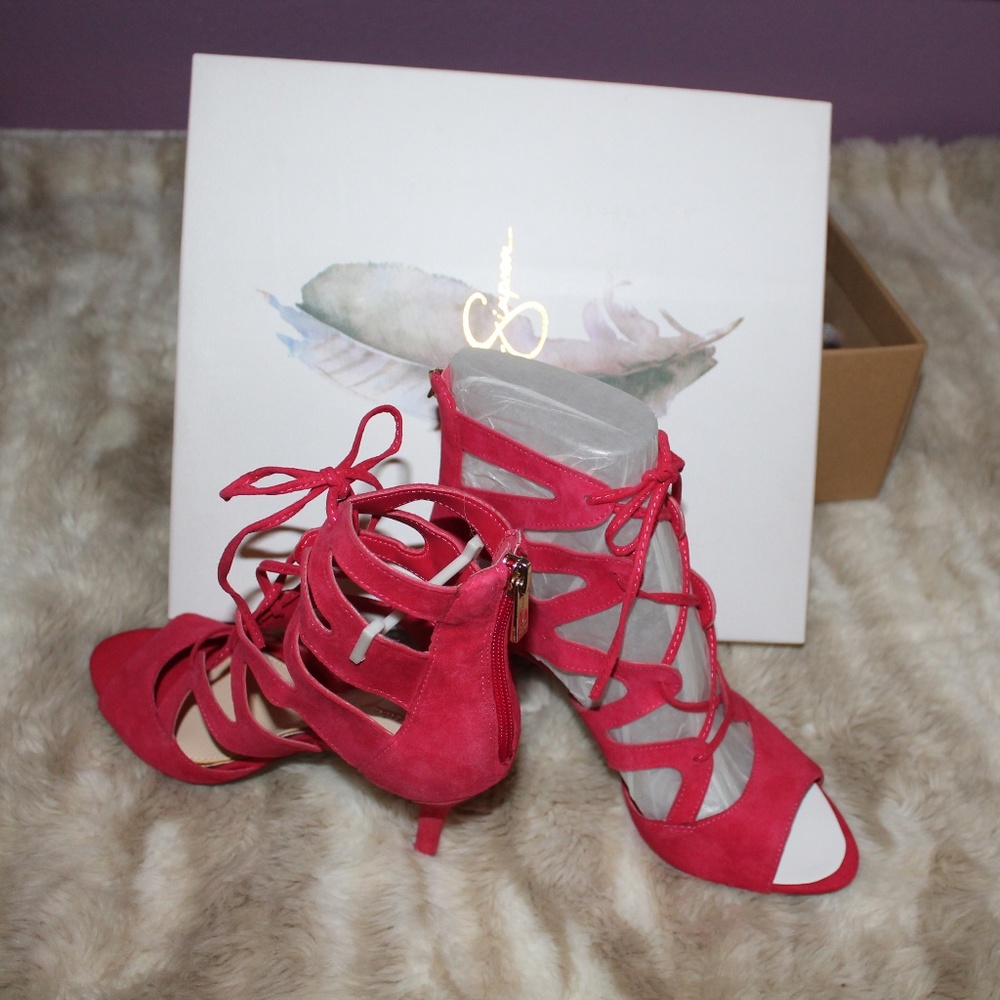 Jessica Simpson Mitta Pink Heels NEW IN BOX Size 6